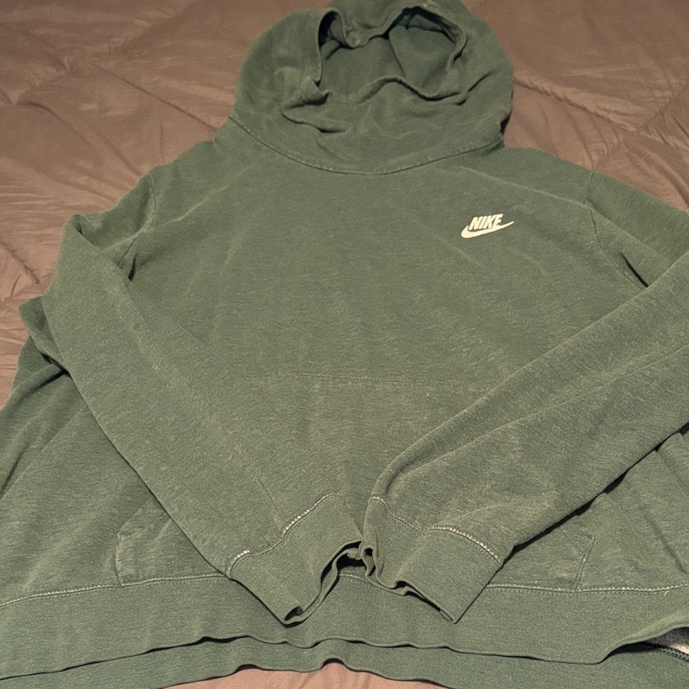 Nike Olive Green Pullover Hoodie